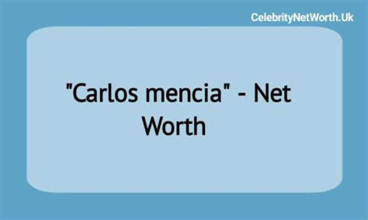Carlos Mencia Net Worth | Celebrity Net Worth ·